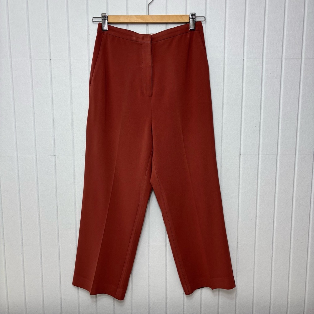 Babaton Terracotta Maroon Wide Leg Pants Size 2